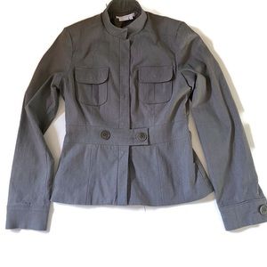 To the Max Gray Military Style Suit Jacket M